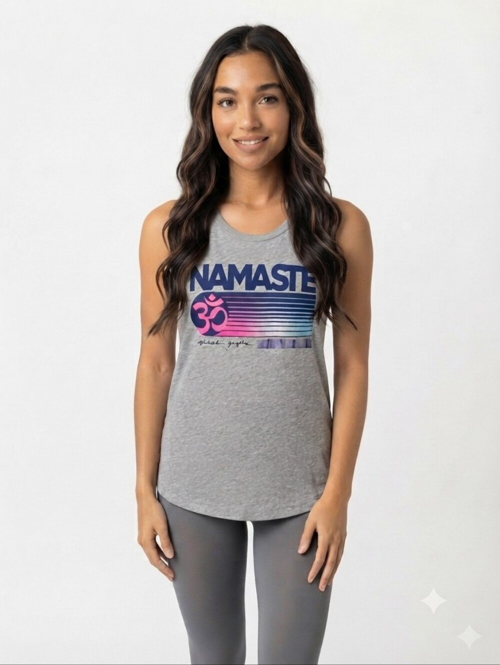 Spiritual Gangster NAMASTE Casual Muscle Tank $48 Retail - Picture 1 of 7
